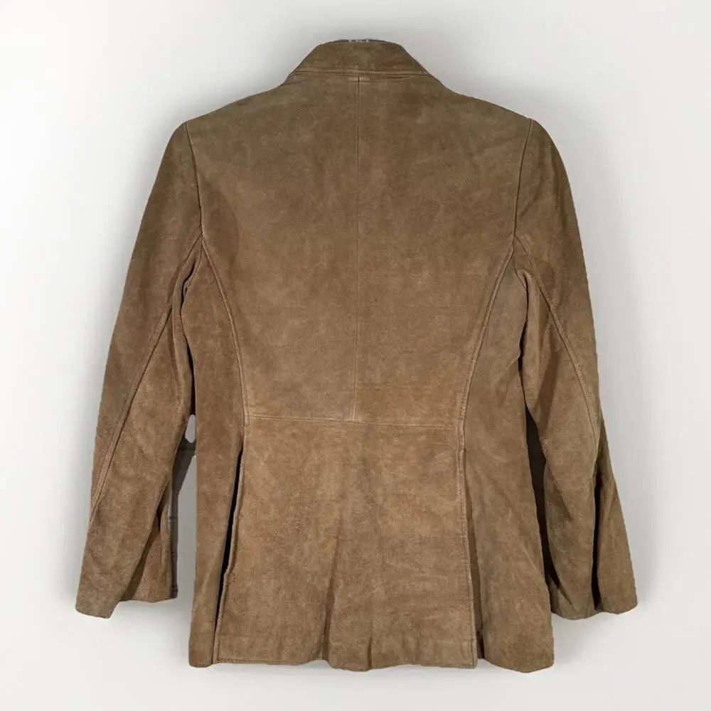 Retro 70s Fanny’s Hide Vintage Tan Suede Jacket Women's -See Measurements